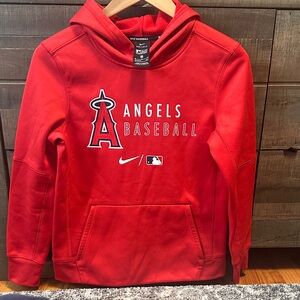 Nike Red Angels Baseball Pullover Hoodie